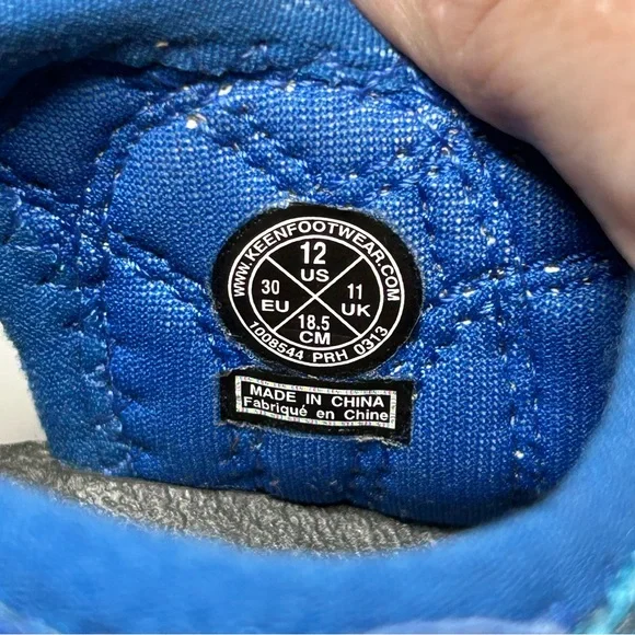 Keen Newport H2 Toddler Boy 12 Closed Toe Blue Gray Camo Black Waterproof - Picture 14 of 14